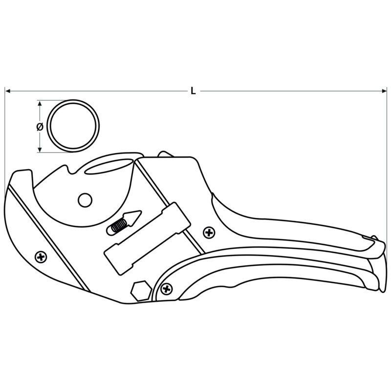Obcinak do rur PCV 64 mm - obrazek 6