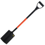 Szpadel hartowany, prosty, metalowy trzonek 125 cm - obrazek 2