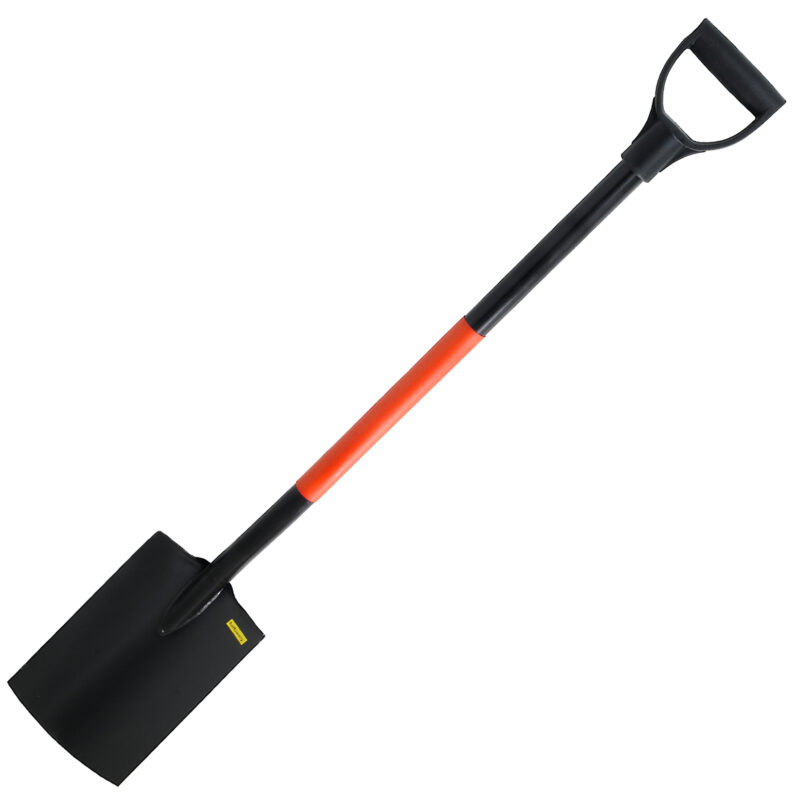 Szpadel hartowany, prosty, metalowy trzonek 125 cm - obrazek 2