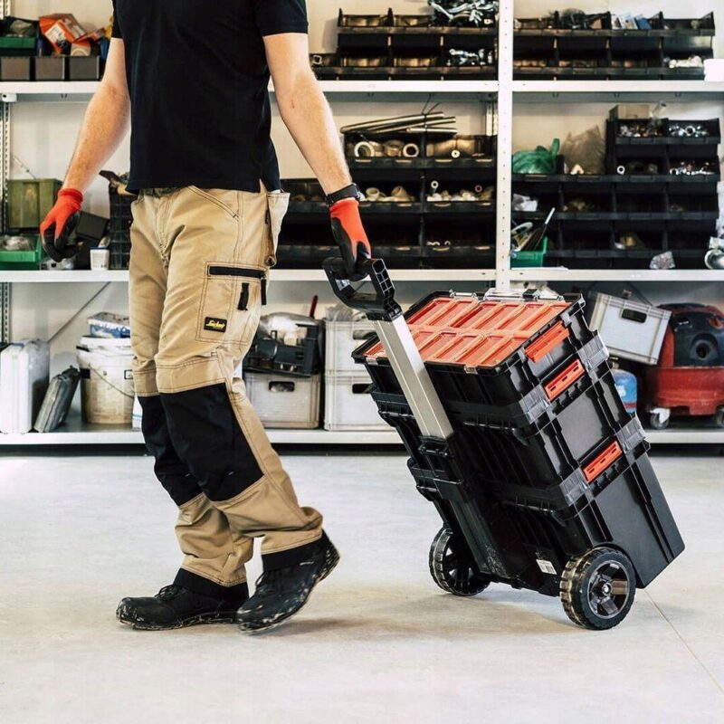 Zestaw skrzynek na kółkach REXXER System TWO SET PLUS 530 x 685 x 295 mm - obrazek 4