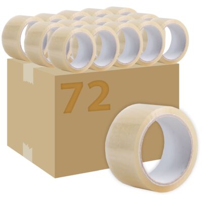 Taśma pakowa przeźroczysta 48 mm x 45 m (72 sztuki)