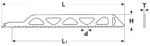 Brzeszczot do piły szablastej 455x50x1.8 mm HM (3 sztuki) - obrazek 5