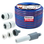 Wąż ogrodowy 3/4" 100 m + złączki + dysza zraszająca
