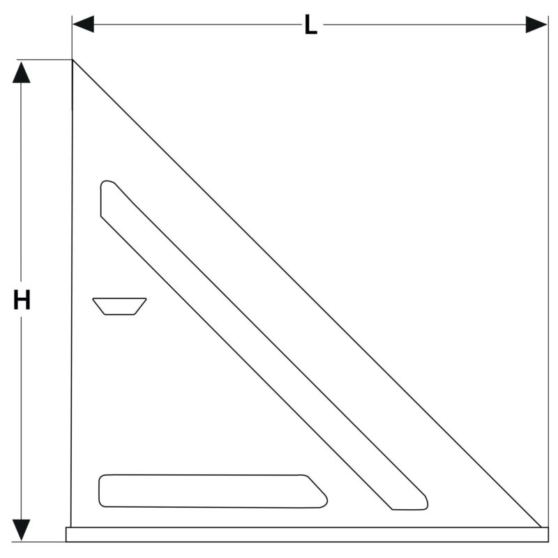 Kątownik ciesielski 300x300 mm - obrazek 8