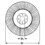 Tarcza ścierna listkowa K40 125 mm (10 sztuk) - obrazek 5