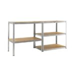 Regał metalowy magazynowy (5 półek MDF, 175 kg/półka, 875 kg łącznie) - obrazek 4