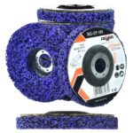Zestaw tarcz do usuwania rdzy "włosy murzyna" fioletowa 125x22,2 mm (5 sztuk)