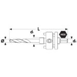Otwornica bi-metalowa 152 mm + uchwyt do otwornic bi-metalowych 32-200 mm - obrazek 10