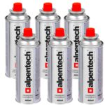 Palnik gazowy z zapłonem piezoelektrycznym 1100 W + kartusz z gazem butan 220 g (6 sztuk) - obrazek 8