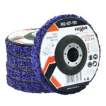 Zestaw tarcz do usuwania rdzy "włosy murzyna" fioletowa 125x22,2 mm (5 sztuk) - obrazek 2