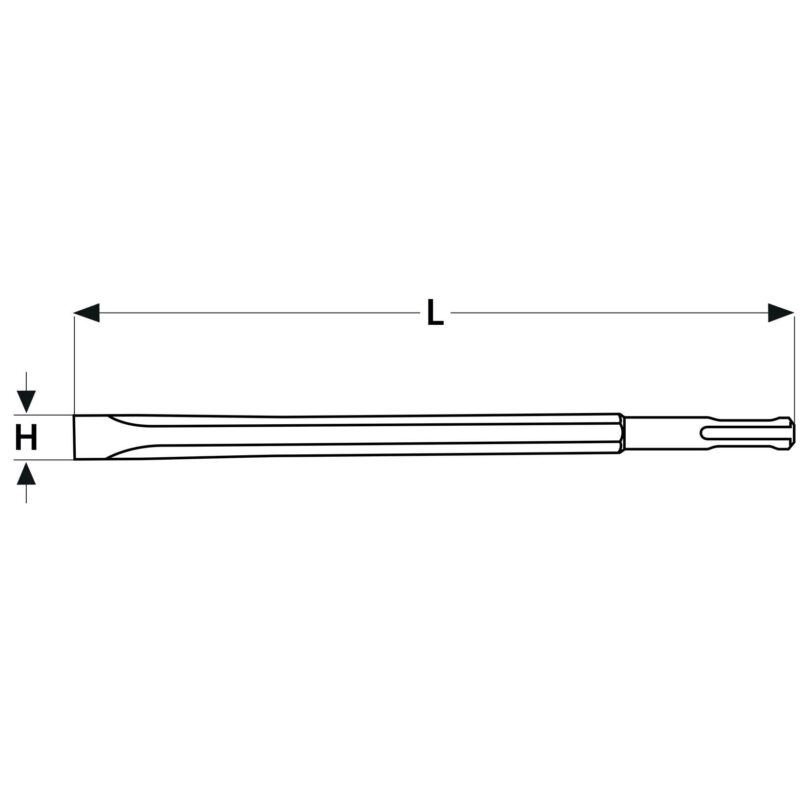 Dłuto płaskie SDS+ 20x175 mm - obrazek 4