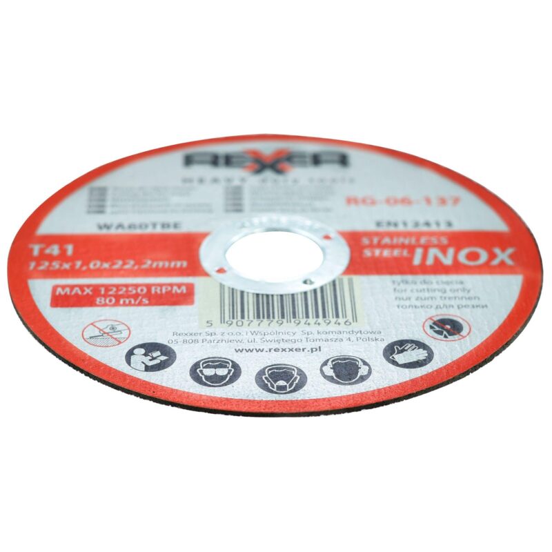 Tarcza do cięcia INOX 125 x 1.0 mm (10 sztuk) - obrazek 4