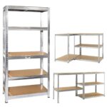 Regał metalowy magazynowy (5 półek MDF, 175 kg/półka, 875 kg łącznie)