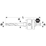 Otwornica bi-metalowa 83 mm + uchwyt do otwornic bi-metalowych 32-200 mm - obrazek 11
