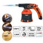 Palnik gazowy z zapłonem piezoelektrycznym 1300 W Premium + kartusz z gazem butan 190 g (5 sztuk) - obrazek 14