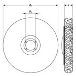 Zestaw tarcz do usuwania rdzy "włosy murzyna" fioletowa 125x22,2 mm (5 sztuk) - obrazek 8
