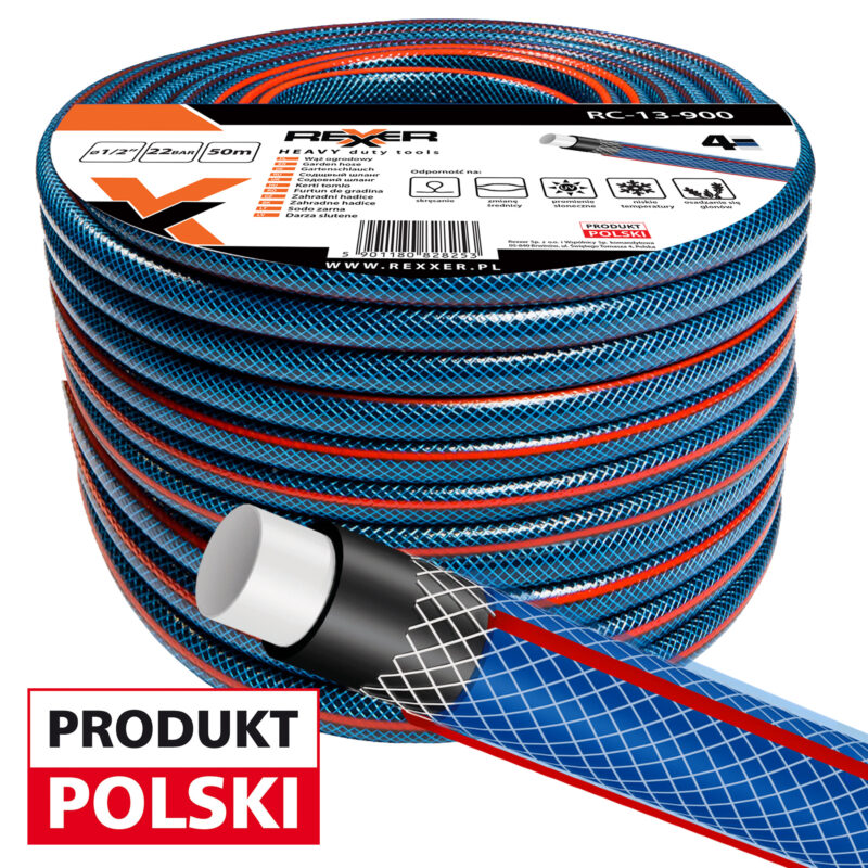 Wąż ogrodowy 1/2" 50 m + zraszacz pulsacyjny i złączki - obrazek 3