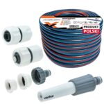 4-warstwowy wąż ogrodowy 3/4" 50 m + złączki + dysza zraszająca