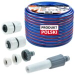 Wąż ogrodowy 1/2" 100 m + złączki + dysza zraszająca