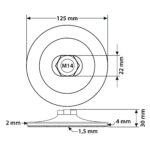 Tarcza elastyczna z rzepem 125 mm M14 do szlifierek kątowych - obrazek 8