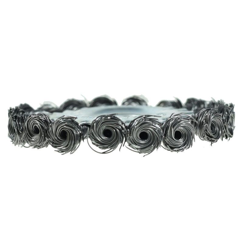 Szczotka tarczowa do szlifierek drut skręcony 120 mm - obrazek 4