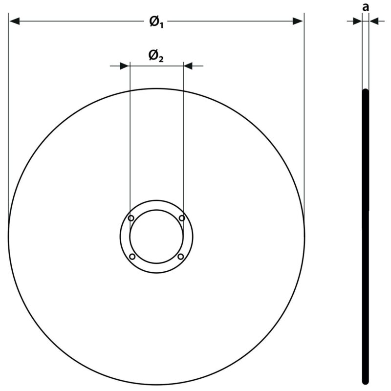 Tarcza do cięcia stali inox 125 x 0.8 mm - obrazek 6