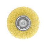 Szczotka tarczowa z trzpieniem 6 mm drut karbowany 65 mm - obrazek 4