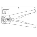Automatyczne szczypce do ściągania izolacji 210 mm - obrazek 7