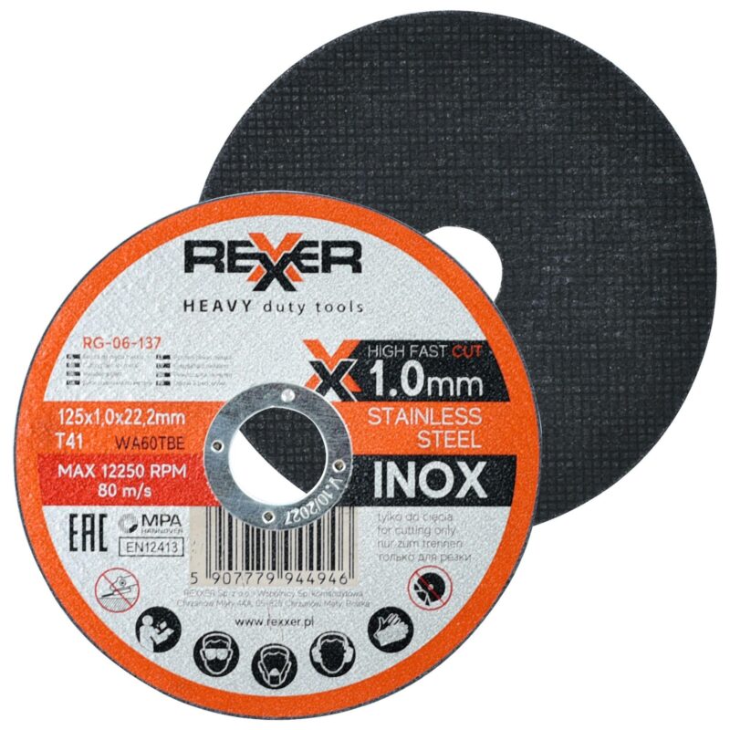 Tarcza do cięcia stali inox 125 x 1.0 mm - obrazek 7