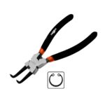 Szczypce do pierścieni Segera wewnętrzne wygięte 180 mm