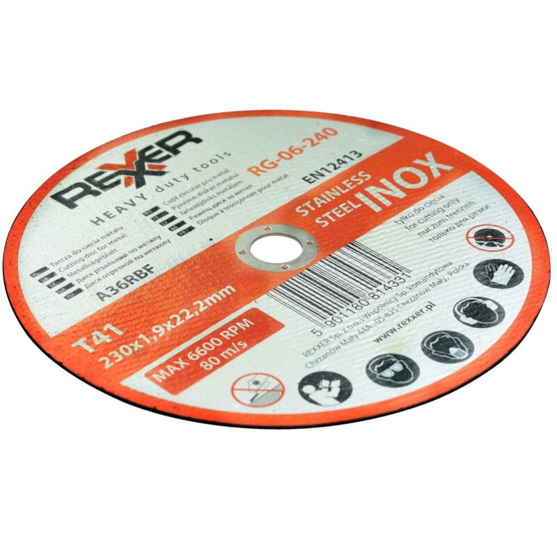 Tarcza do cięcia stali inox 230 x 1.9 mm - obrazek 2