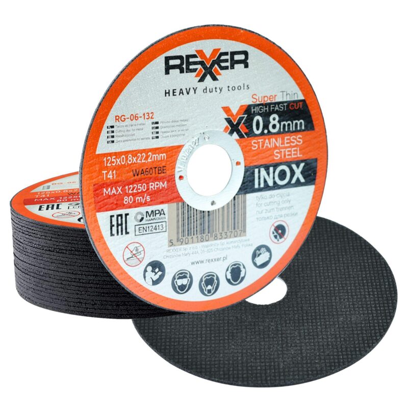 Tarcza do cięcia stali inox 125 x 0.8 mm - obrazek 5
