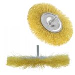 Szczotka tarczowa z trzpieniem 6 mm drut karbowany 65 mm