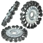 Szczotka tarczowa do szlifierek drut skręcony 120 mm