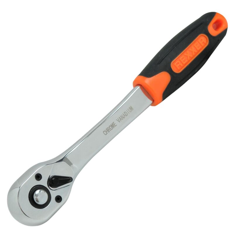 Grzechotka wygięta 1/4" 155 mm CRV - obrazek 2