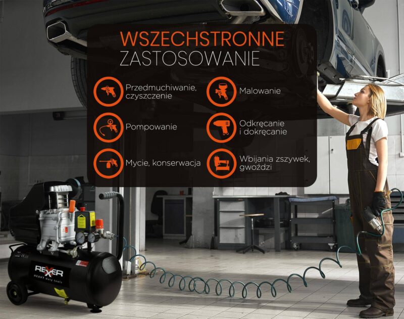 Kompresor olejowy 50 L 8 Bar - obrazek 9
