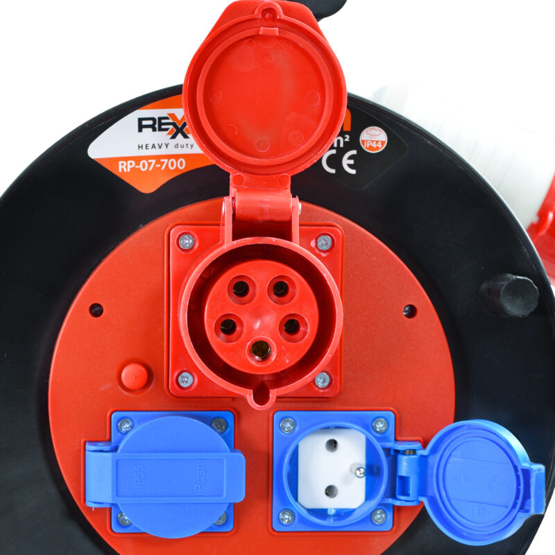Przedłużacz na plastikowym bębnie 25 m 5×2,5 mm 400 V IP44 - obrazek 6